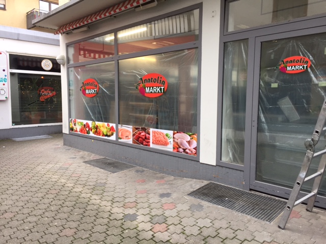 Schaufensterbeschriftung